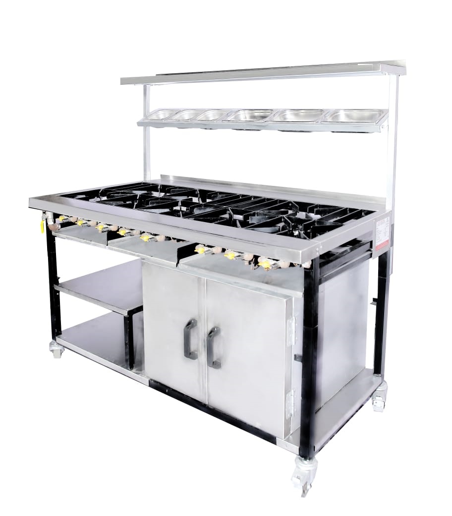 8 BURNER INDIAN COOKER